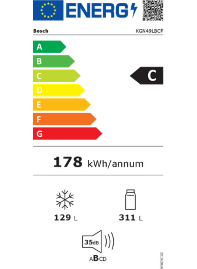 Bosch KGN49LBCF | Koelvriescombinatie | NoFrost | Zwart