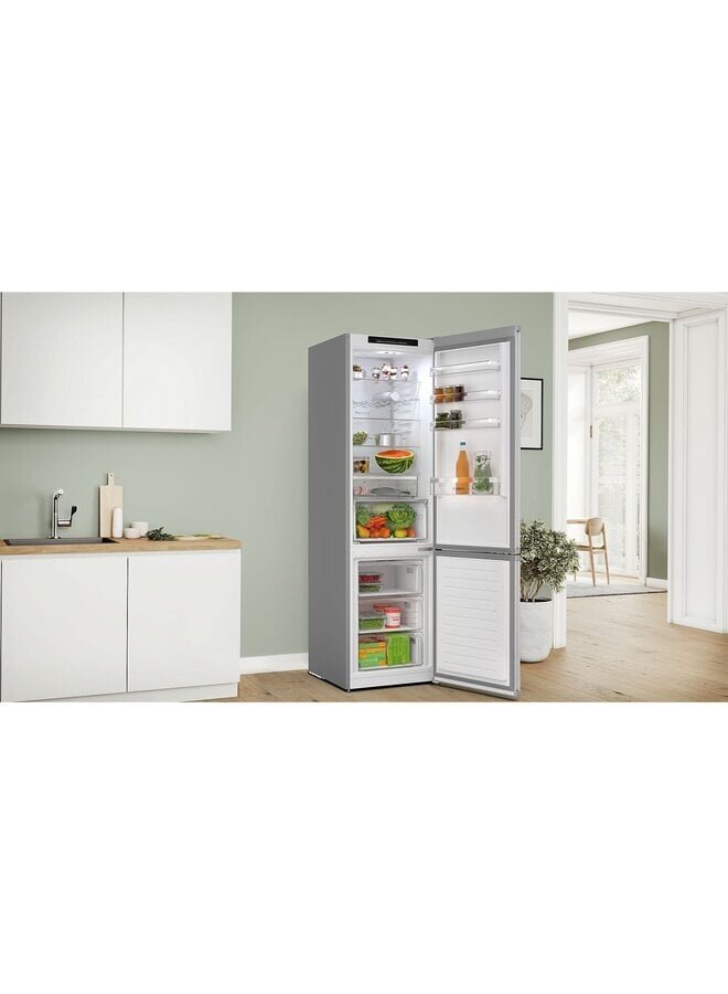 Bosch KGN392LAG | Koelvriescombinatie | RVS | 203 cm