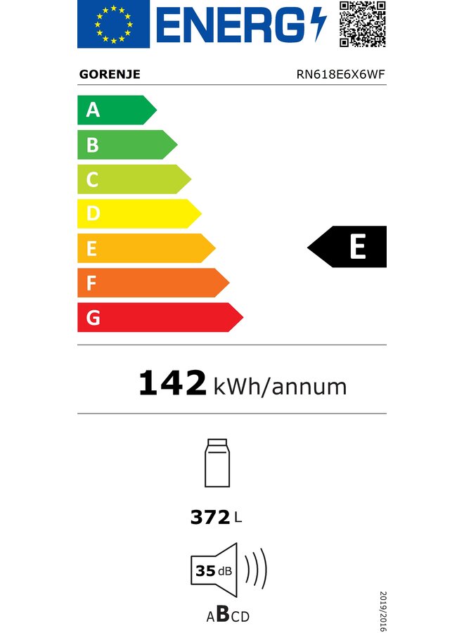 Gorenje RN618E6X6WF | Koelkast | RVS
