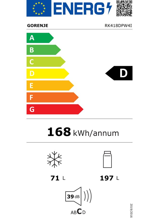 Gorenje RK418DPW4I | Koelvriescombinatie | Wit