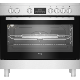 Beko BGM30203EX | Keramisch fornuis | 90 cm | RVS