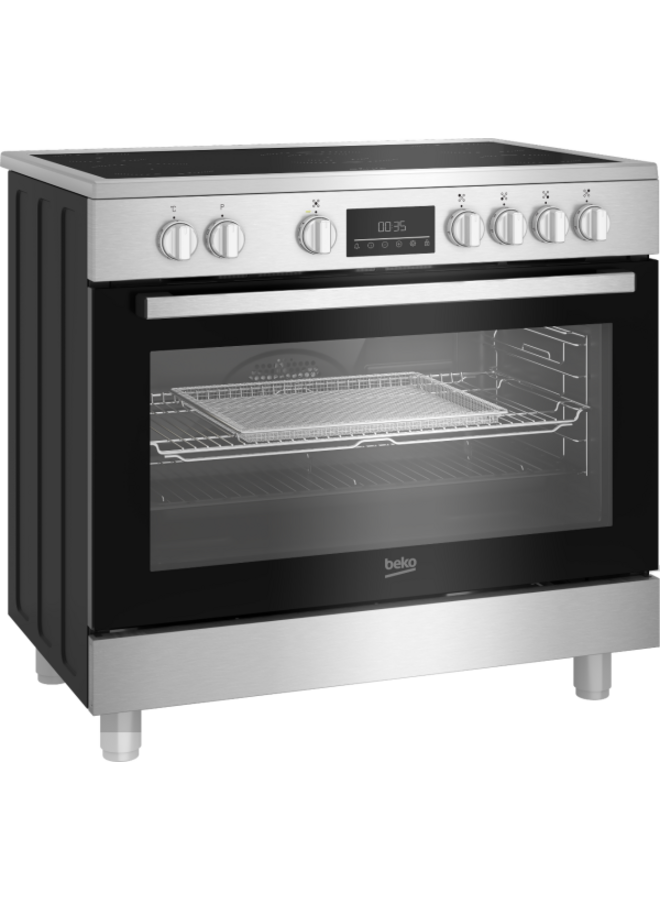 Beko BGM30203EX | Keramisch fornuis | 90 cm | RVS
