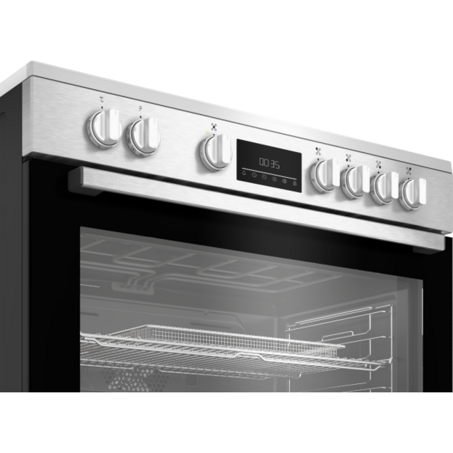 Beko BGM30203EX | Keramisch fornuis | 90 cm | RVS