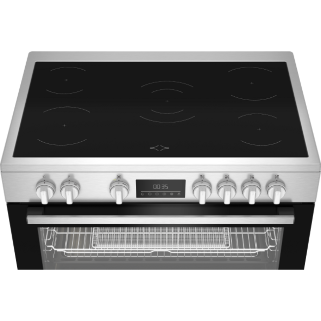 Beko BGM30203EX | Keramisch fornuis | 90 cm | RVS