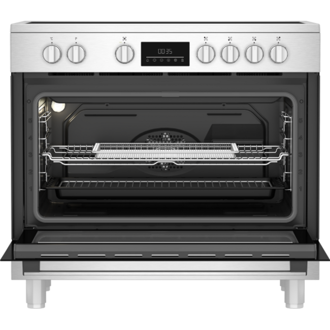 Beko BGM30203EX | Keramisch fornuis | 90 cm | RVS