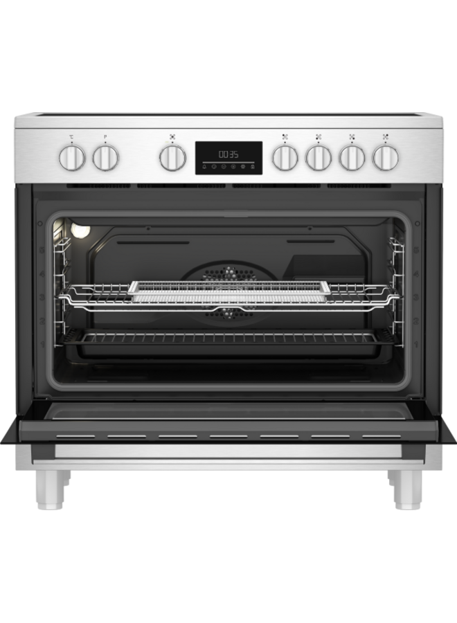 Beko BGM30203EX | Keramisch fornuis | 90 cm | RVS