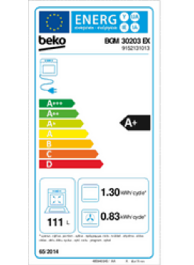 Beko BGM30203EX | Keramisch fornuis | 90 cm | RVS