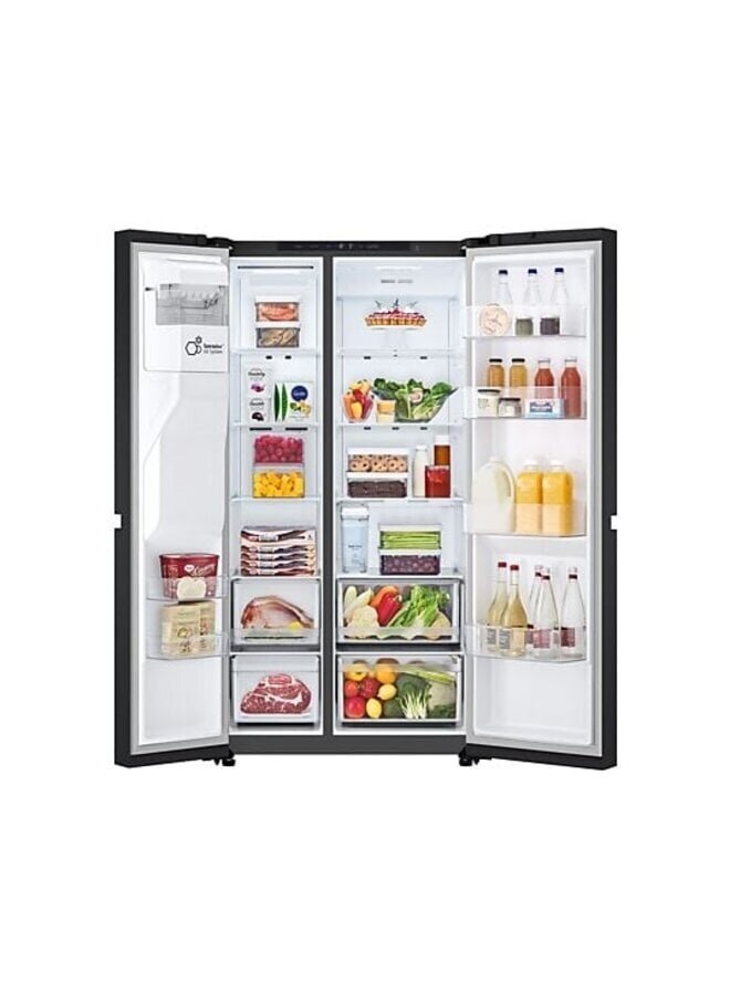 LG GSLC41EPPE | Amerikaanse koelkast | Zwart | ThinQ