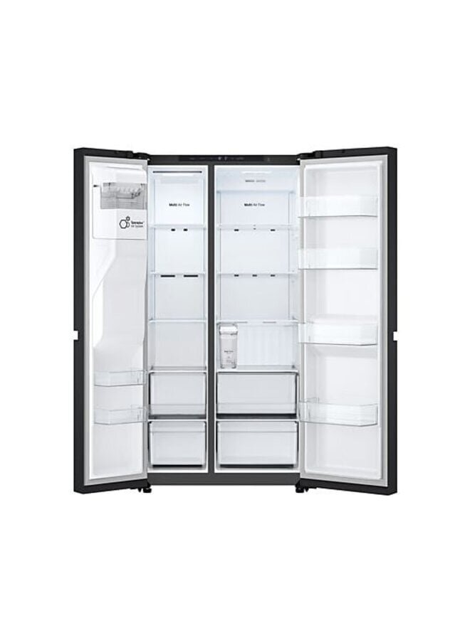 LG GSLC41EPPE | Amerikaanse koelkast | Zwart | ThinQ