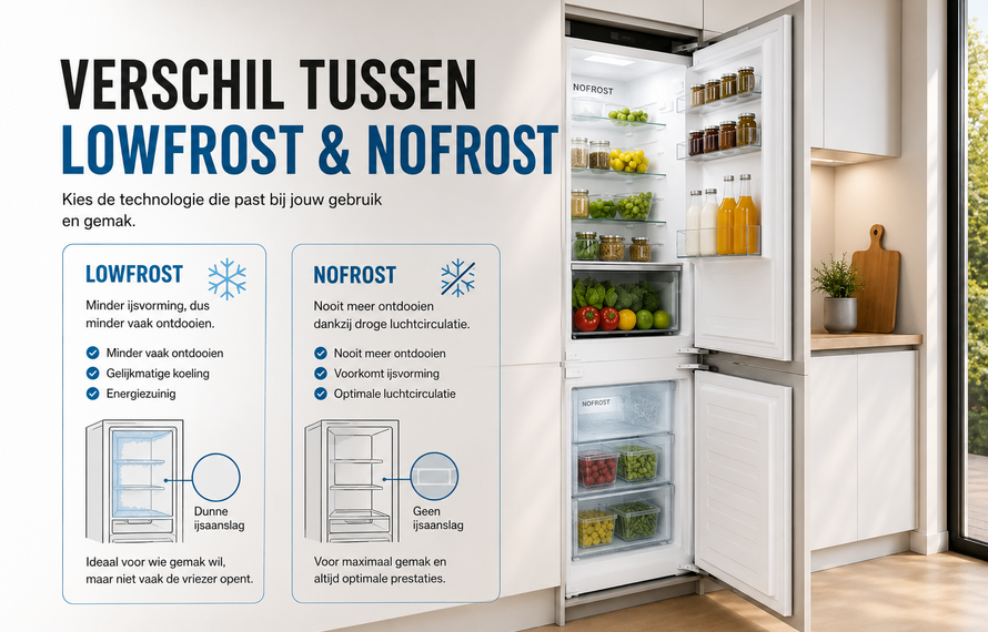 No Frost of Low Frost? Dit is het verschil (en welke moet je kiezen?)
