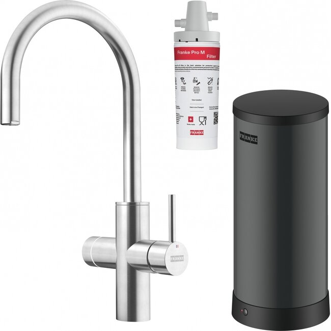 Franke Maris 3 in 1 Kokend water keukenkraan RVS | 7 Ltr