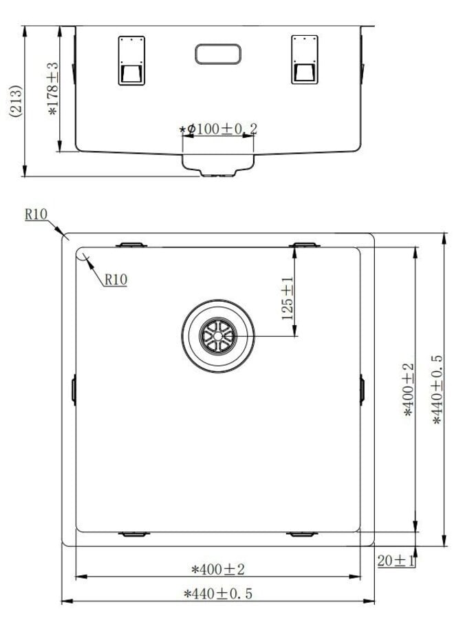 Lorreine Royal Series 40-SP | Spoelbak | Gold