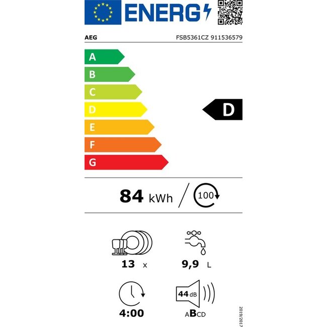 AEG FSB5361CZ  | Inbouw vaatwasser | SatelliteClean | AutoDeur