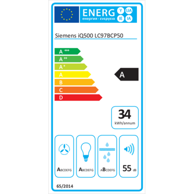 Siemens LC97BCP50  | Afzuigkap |  90 cm