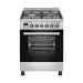 Wiggo WO-E609B (XX) gasfornuis | RVS  | 60 cm