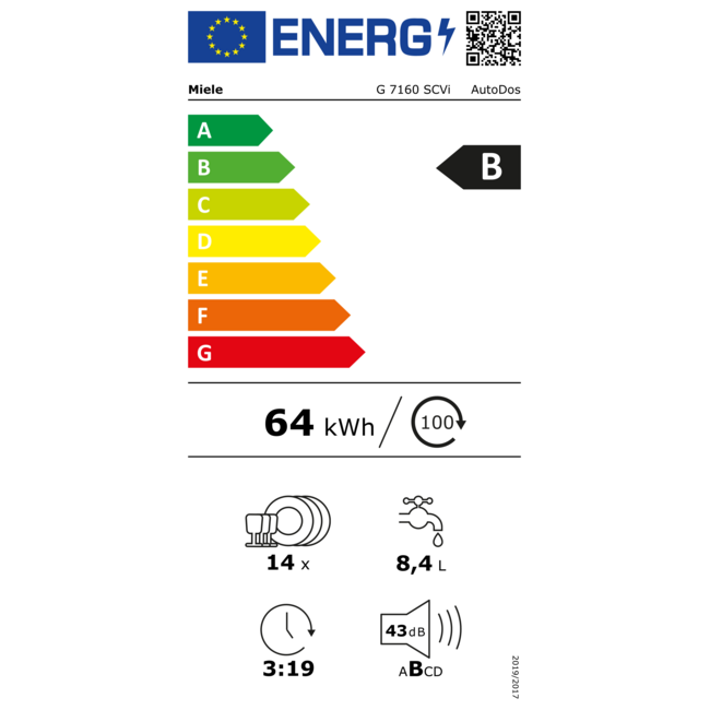 Miele G7160 Scvi | Inbouw vaatwasser | AutoDos | Wifi | Autodeur
