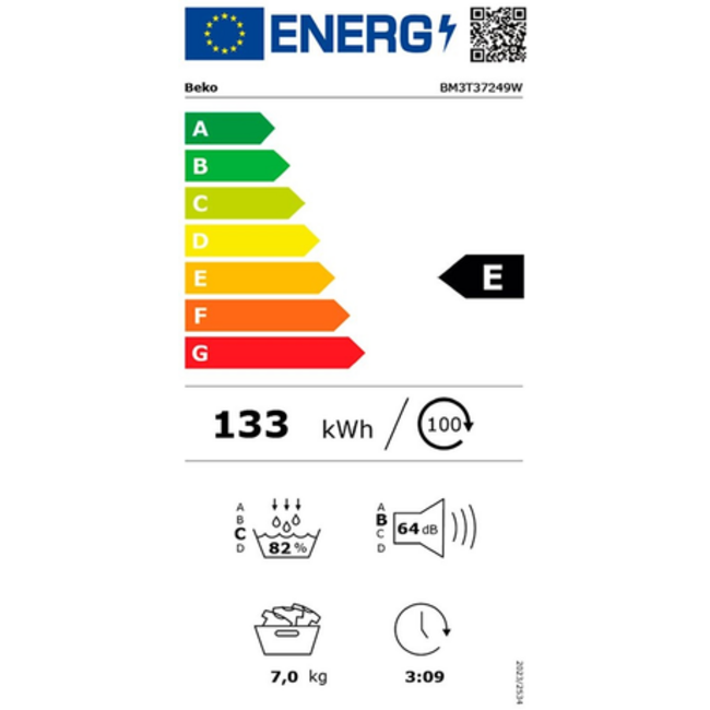 Beko BM3T37249W | Warmtepompdroger