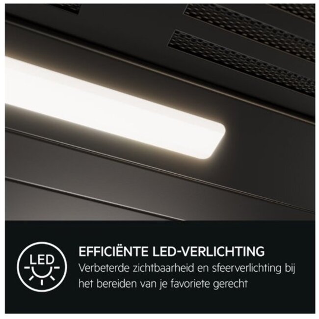 AEG GV77D61ST | Afzuigkap | Schuin | 60 cm | Zwart