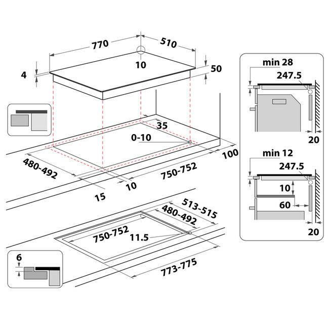 Beko HII84542IFT | Inductie kookplaat | Flex  | 80 cm