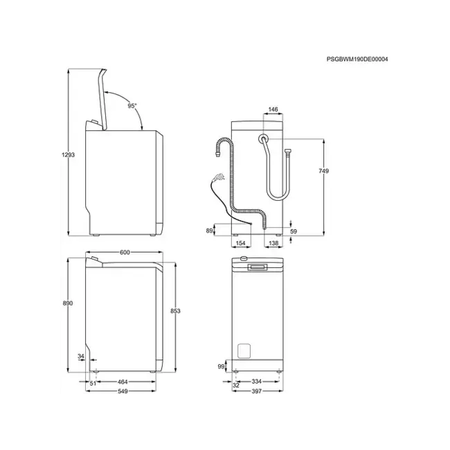 AEG LTR7A70260 | Bovenlader | 6 kg | B Label