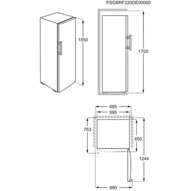AEG AGB332E2NW | Vrieskast | NoFrost | Wit