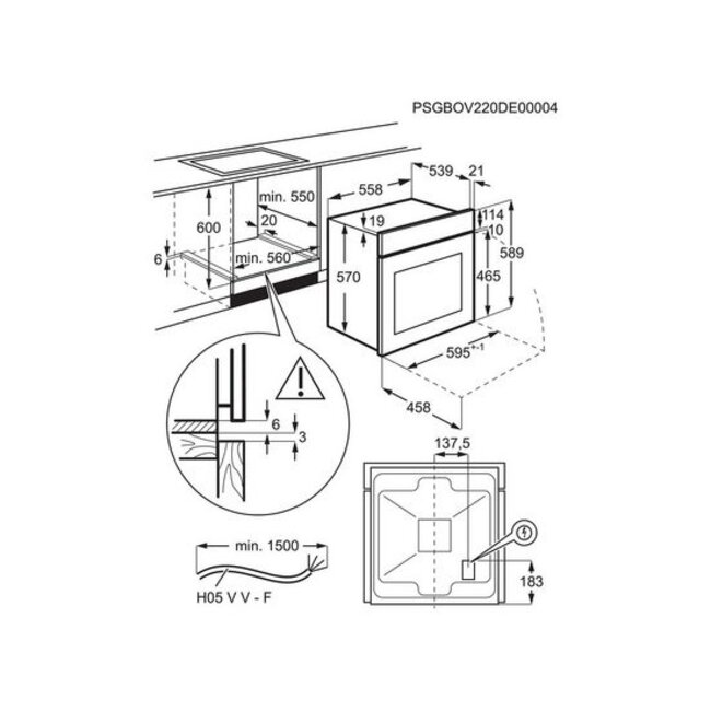 AEG BEK43511XB inbouw oven | Zwart | Hydrolyse | 60 cm