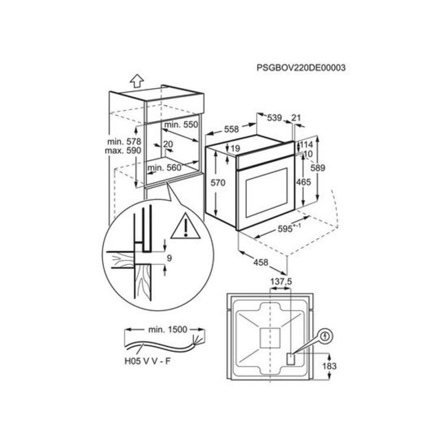 AEG BEK43511XB inbouw oven | Zwart | Hydrolyse | 60 cm