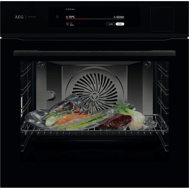 AEG BS9900B | Combi hetelucht stoomoven | 60cm | Zwart