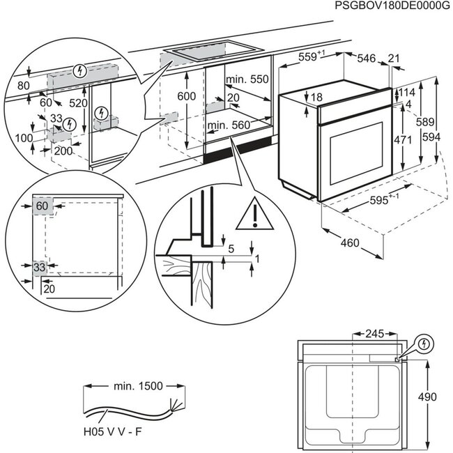 AEG BS9900B | Combi hetelucht stoomoven | 60cm | Zwart