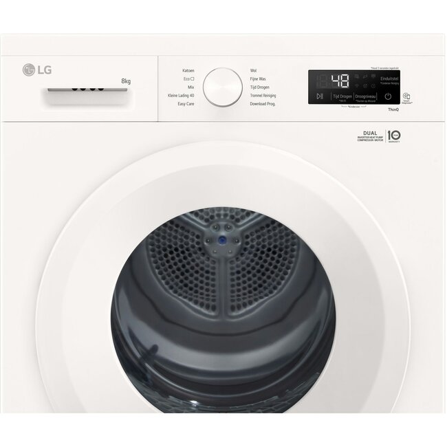 LG RHX1008NWH | Warmtepompdroger | 8 kg | Zelfreinigend