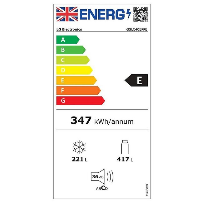 LG GSJC40EPPE | Amerikaanse koelkast | MatZwart