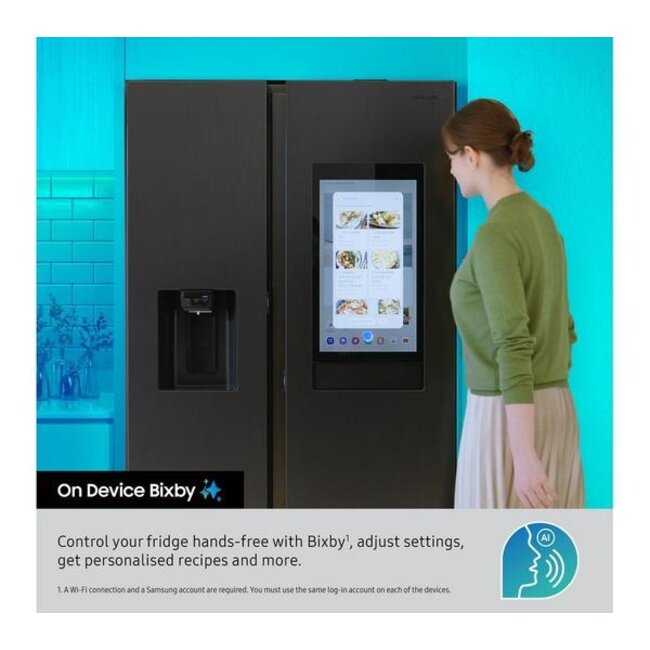 Samsung RS90F66BEF | Family Hub | Amerikaanse koelkast | Zwart