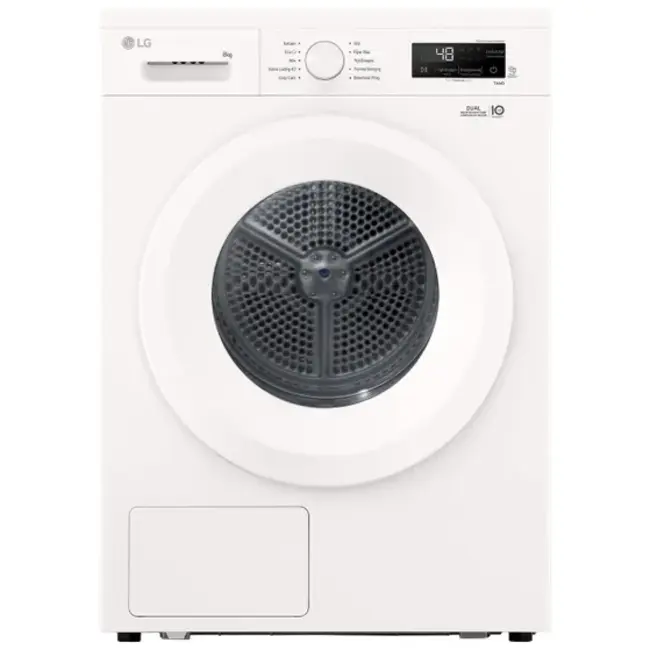 LG RHX1008NWH | Warmtepompdroger | 8 kg | Zelfreinigend