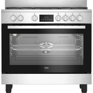 Beko BGM 11227 EXN | Gasfornuis | RVS | 90 cm