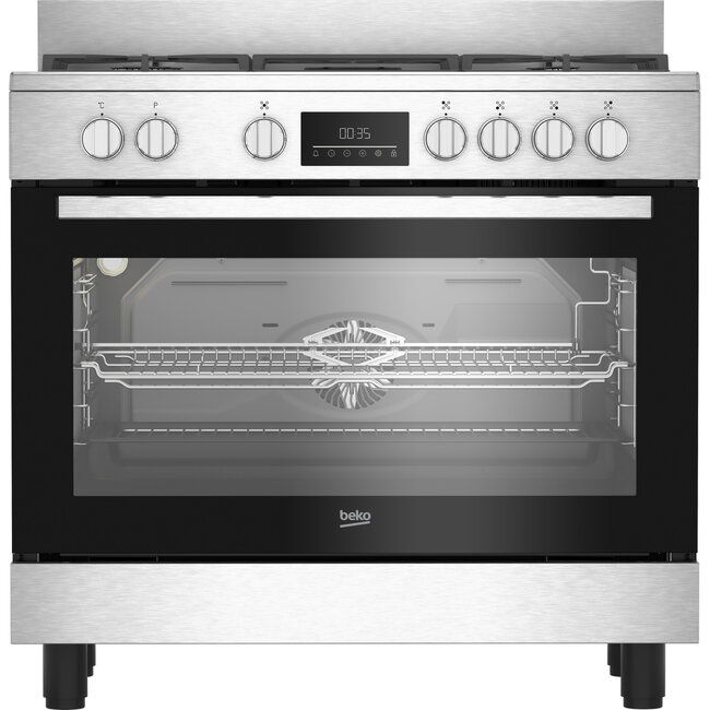 Beko BGM 11227 EXN | Gasfornuis | RVS | 90 cm