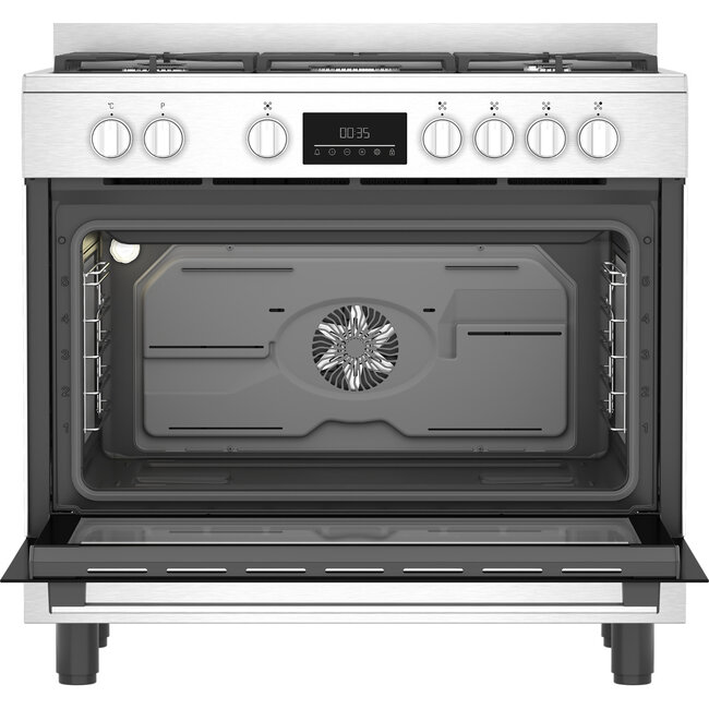 Beko BGM 11227 EXN | Gasfornuis | RVS | 90 cm