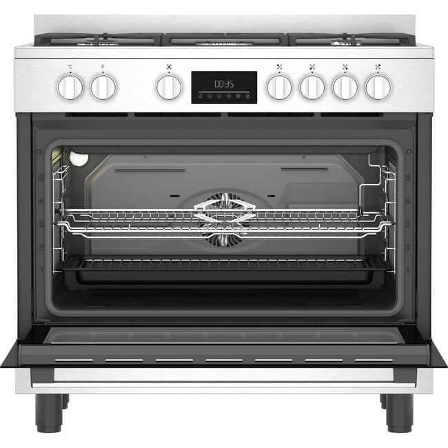 Beko BGM 11227 EXN | Gasfornuis | RVS | 90 cm