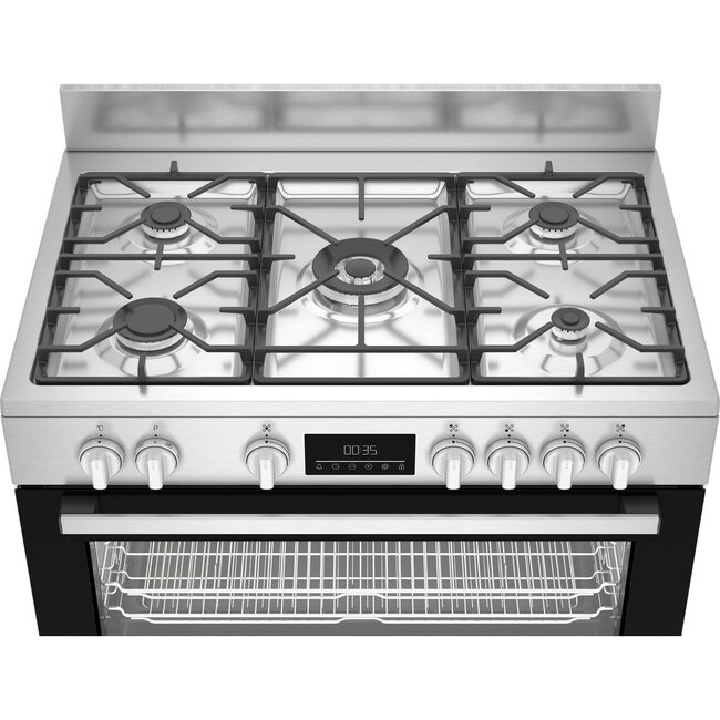 Beko BGM 11227 EXN | Gasfornuis | RVS | 90 cm
