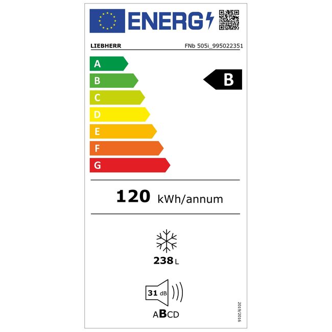 Liebherr Prime FNb 505i | Vrijstaande vriezer | Nofrost | B label