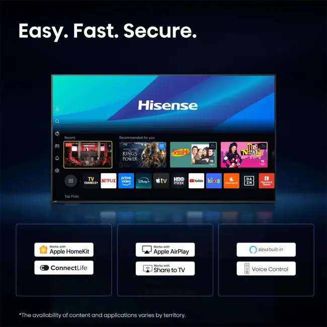 Hisense 55U7SE - Ultra HD 4K - Mini-led-tv - 55 inch