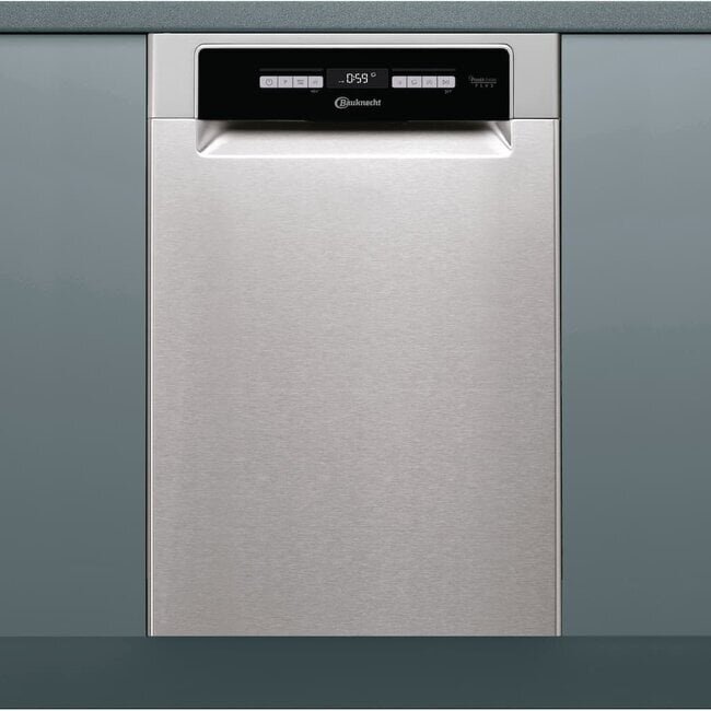 Bauknecht BSUO 3O33 PF X | Onderbouw vaatwasser | 45 cm | RVS