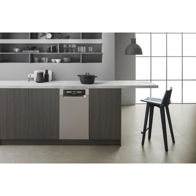 Bauknecht BSUO 3O33 PF X | Onderbouw vaatwasser | 45 cm | RVS
