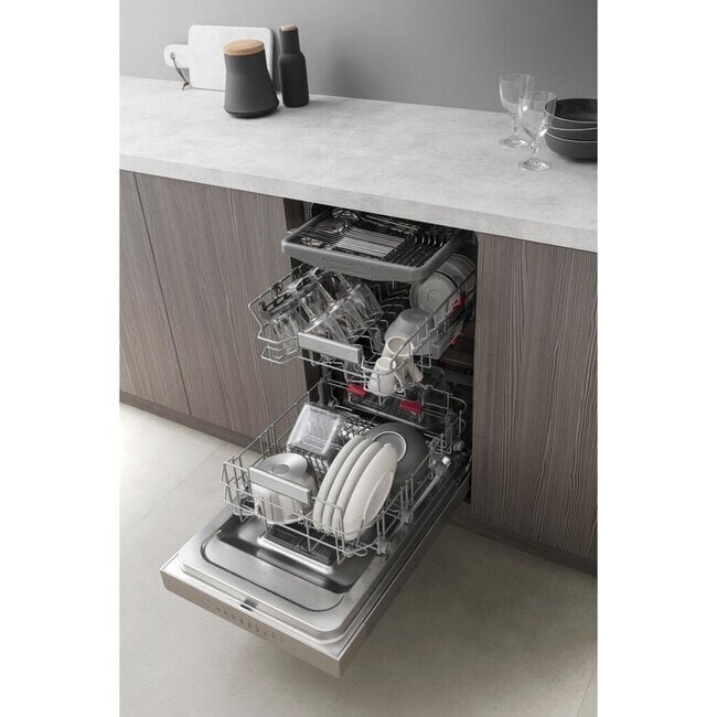 Bauknecht BSUO 3O33 PF X | Onderbouw vaatwasser | 45 cm | RVS