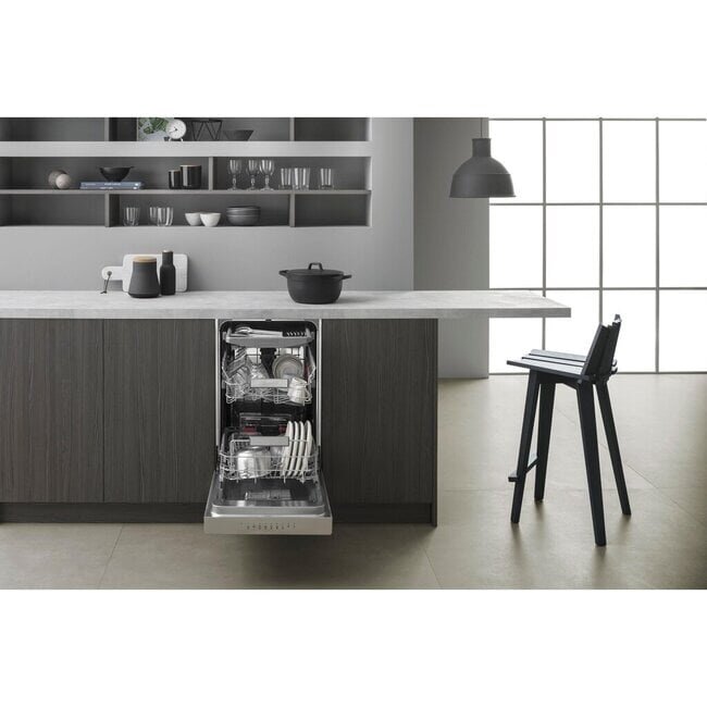 Bauknecht BSUO 3O33 PF X | Onderbouw vaatwasser | 45 cm | RVS