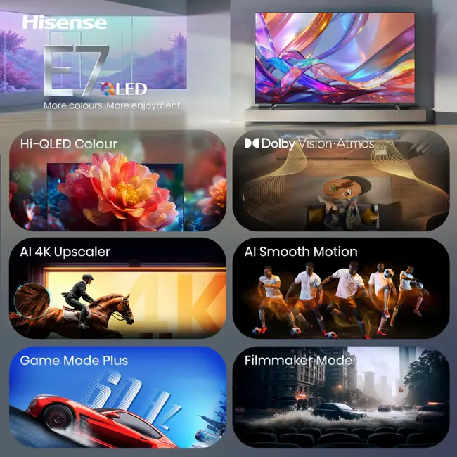 Hisense HISENSE 55Q7S - Ultra HD 4K - QLED-tv - 55 inch - 2026