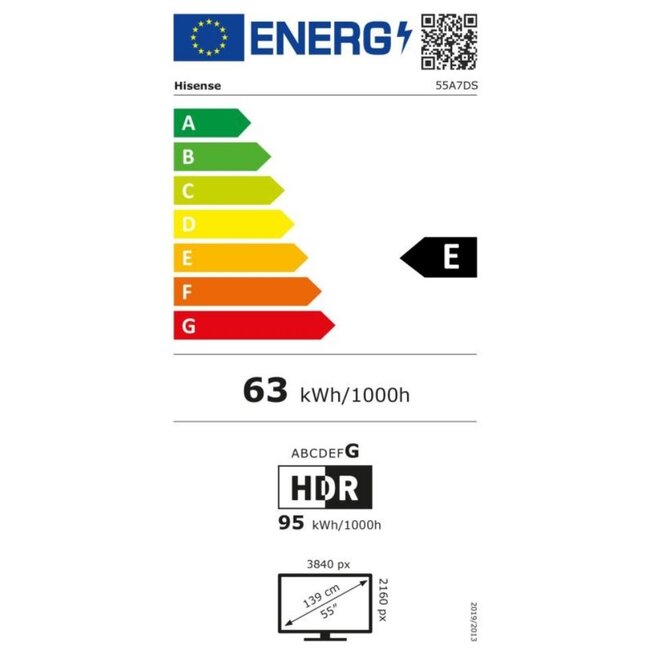 Hisense 50A7DS | Hi-QLED Smart TV 4K 60 Hz | 2026 | 50 Inch
