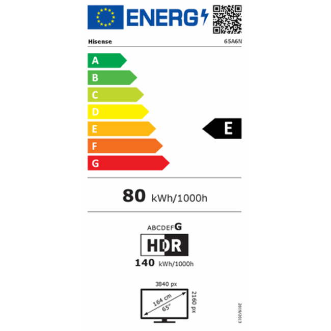 Hisense 65A6N | UHD Smart TV 4K 60 Hz | 65 Inch