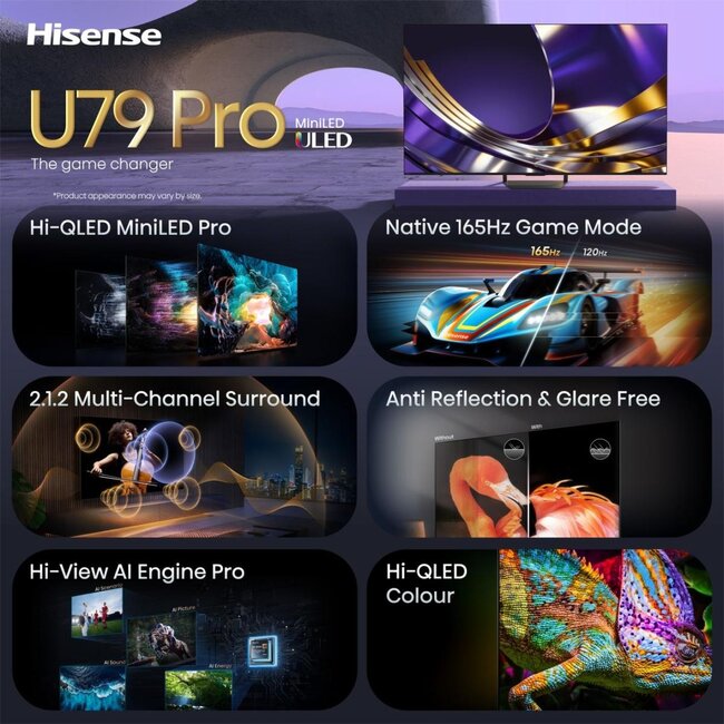 Hisense 55U79S PRO | ULED MiniLED Smart TV 4K | 55 inch | 2026