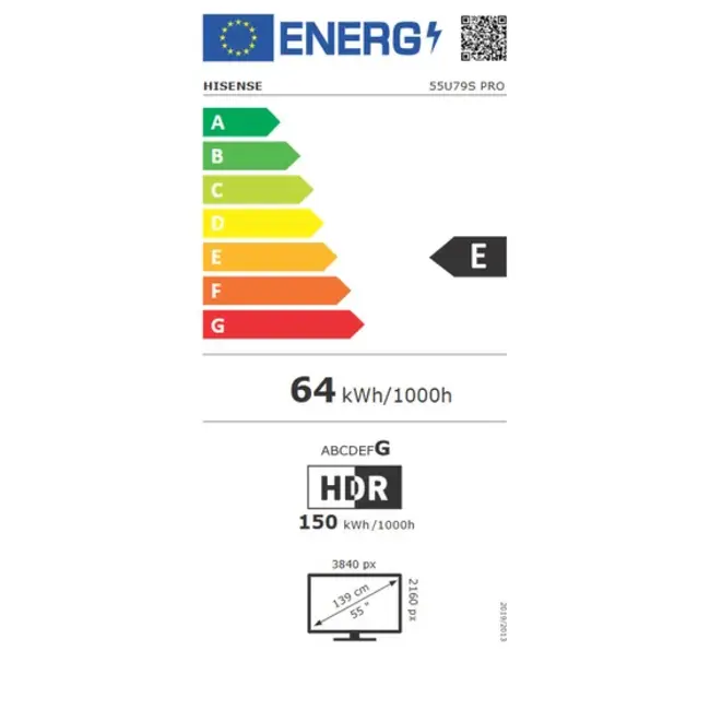 Hisense 55U79S PRO | ULED MiniLED Smart TV 4K | 55 inch | 2026