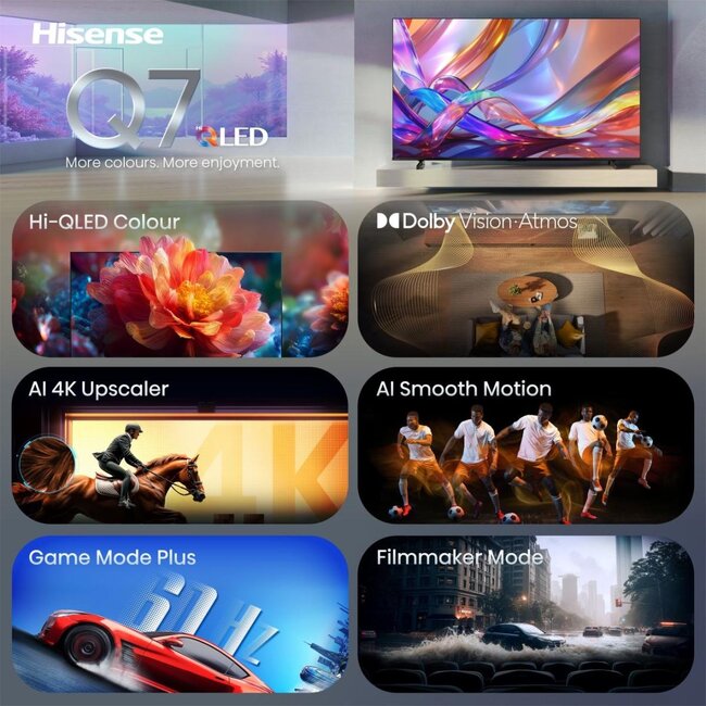 Hisense 43Q7S | Hi-QLED Smart TV 4K | 43 inch | 2026